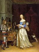 TERBORCH, Gerard Lady at her Toilette atf china oil painting artist